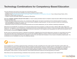 Technology Combinations for Competency