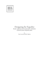 Designing for Equality - National Democratic Institute