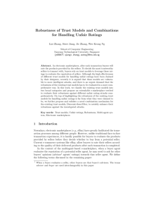 Robustness of Trust Models and Combinations for Handling Unfair