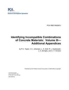 Identifying Incompatible Combinations of Concrete Materials