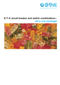 E-T-A circuit breaker and switch combinations