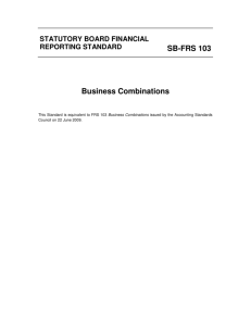SB-FRS 103 Business Combinations