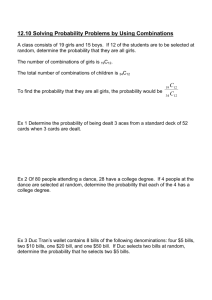 12.10 Solving Probability Problems by Using Combinations