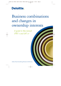 Business combinations and changes in ownership interests