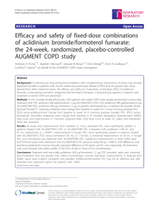 Efficacy and safety of fixed-dose combinations of aclidinium bromide