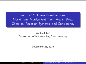 Lecture 15: Linear Combinations: Marvin and
