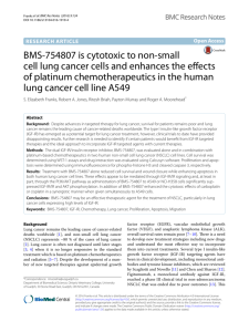 BMS-754807 is cytotoxic to non-small cell lung