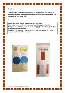 How we teach calculating with fractions