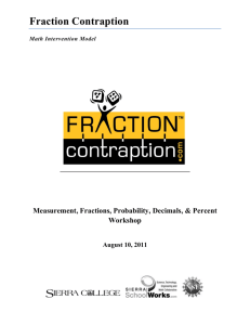 Fraction Contraption - Sierra School Works