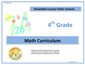4 Grade - Dinwiddie County Public Schools