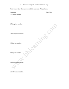 Prime and Composite Number-2