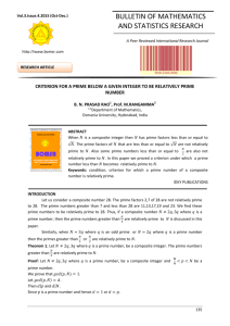 1 - Bulletin of Mathematics and Statistics Research (BOMSR)