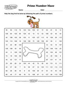 Composite Numbers and Prime Numbers