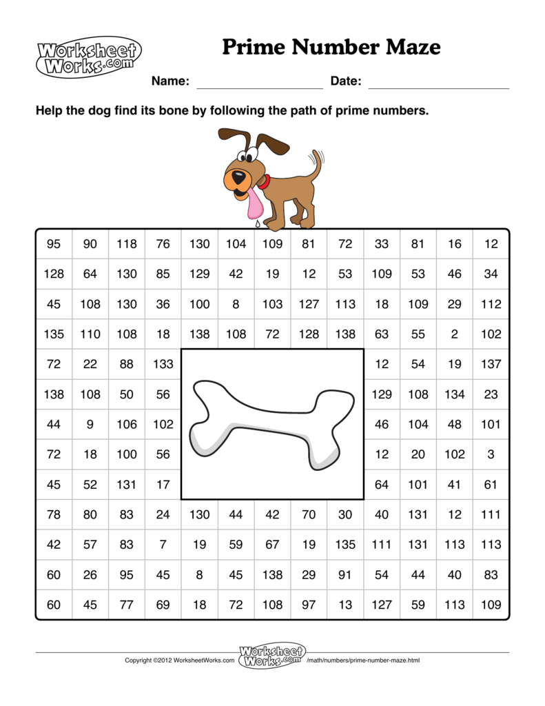Composite Numbers and Prime Numbers Pertaining To Prime And Composite Numbers Worksheet