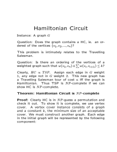 Hamiltonian Circuit P