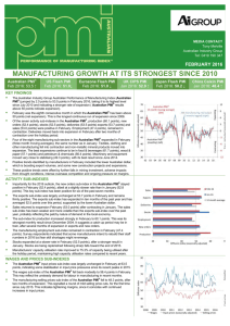 manufacturing growth at its strongest since 2010