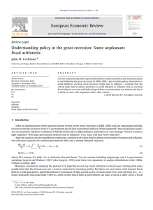 Understanding fiscal and monetary policy in the great recession