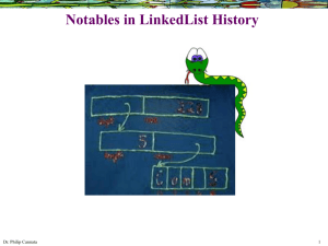 Notables in LinkedList History
