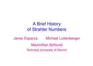 A Brief History of Strahler Numbers