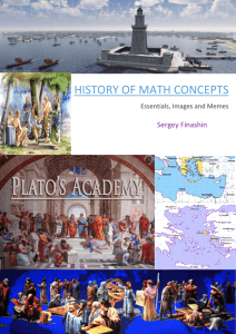 History of Math Concepts - Middle East Technical University