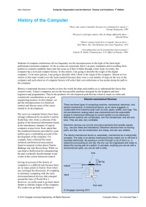 History of the Computer