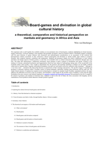 Board-games and divination in global cultural