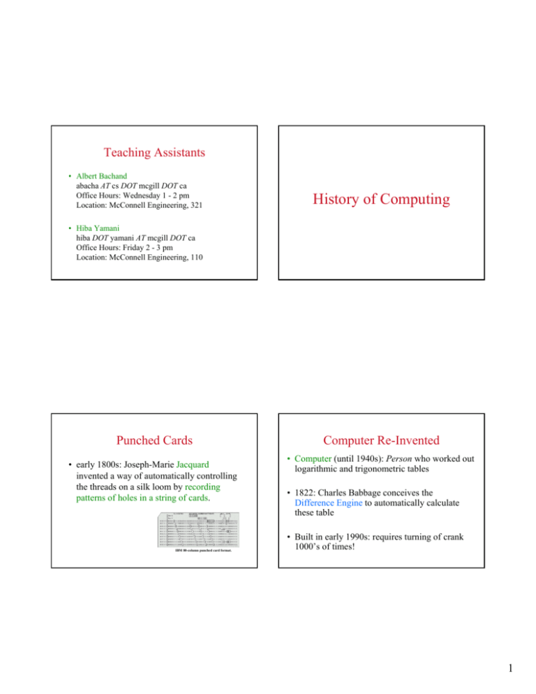 history of computing essay