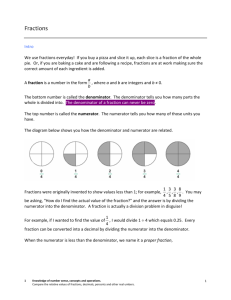 Fractions