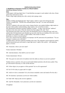 SIMPLIFYING FRACTIONS 1. Simplifying an Improper - Le-Math