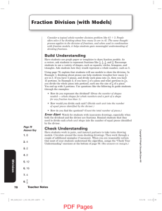 Fraction Division (with Models)