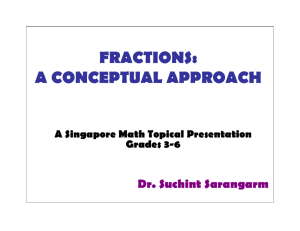 FRACTIONS: A CONCEPTUAL APPROACH