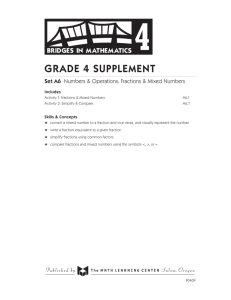 Grade 4 supplement - The Math Learning Center