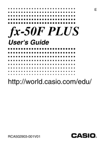fx-50F_PLUS - Support