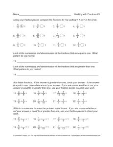 Improper Fraction Kit Pages