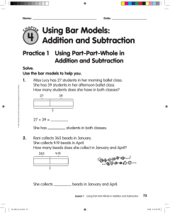 Using Bar Models: Addition and Subtraction