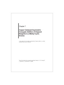 Chapter 7 Copper Catalyzed Asymmetric Conjugate Addition of