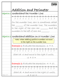 Algebra2go® Addition and Perimeter