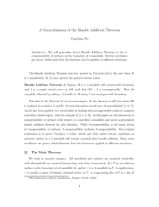 A Generalization of the Handle Addition Theorem