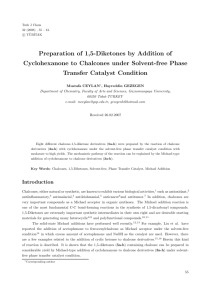 Preparation of 1,5-Diketones by Addition of Cyclohexanone to