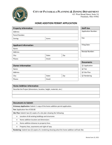 home addition permit application