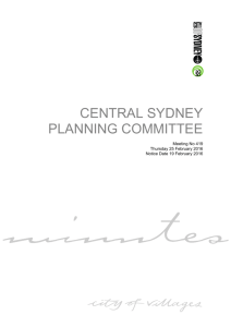 central sydney planning committee - City of Sydney