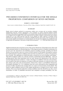 Two-sided confidence intervals for the single proportion