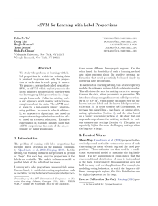 SVM for Learning with Label Proportions