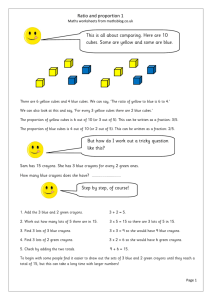 Ratio and proportion (1)