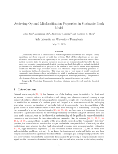 Achieving Optimal Misclassification Proportion in Stochastic Block