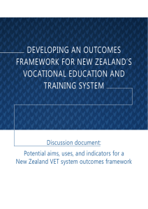 developing an outcomes framework for new zealand`s vocational