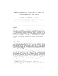 Fast Algorithms for Abelian Periods in Words and Greatest Common