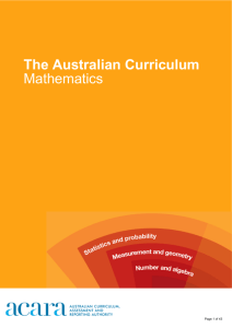 Australian Curriculum Maths (ACM) Glossary PDF