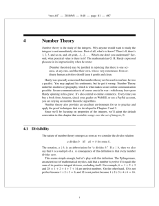 Number theory - MIT OpenCourseWare