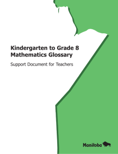 K to 8 Mathematics Glossary